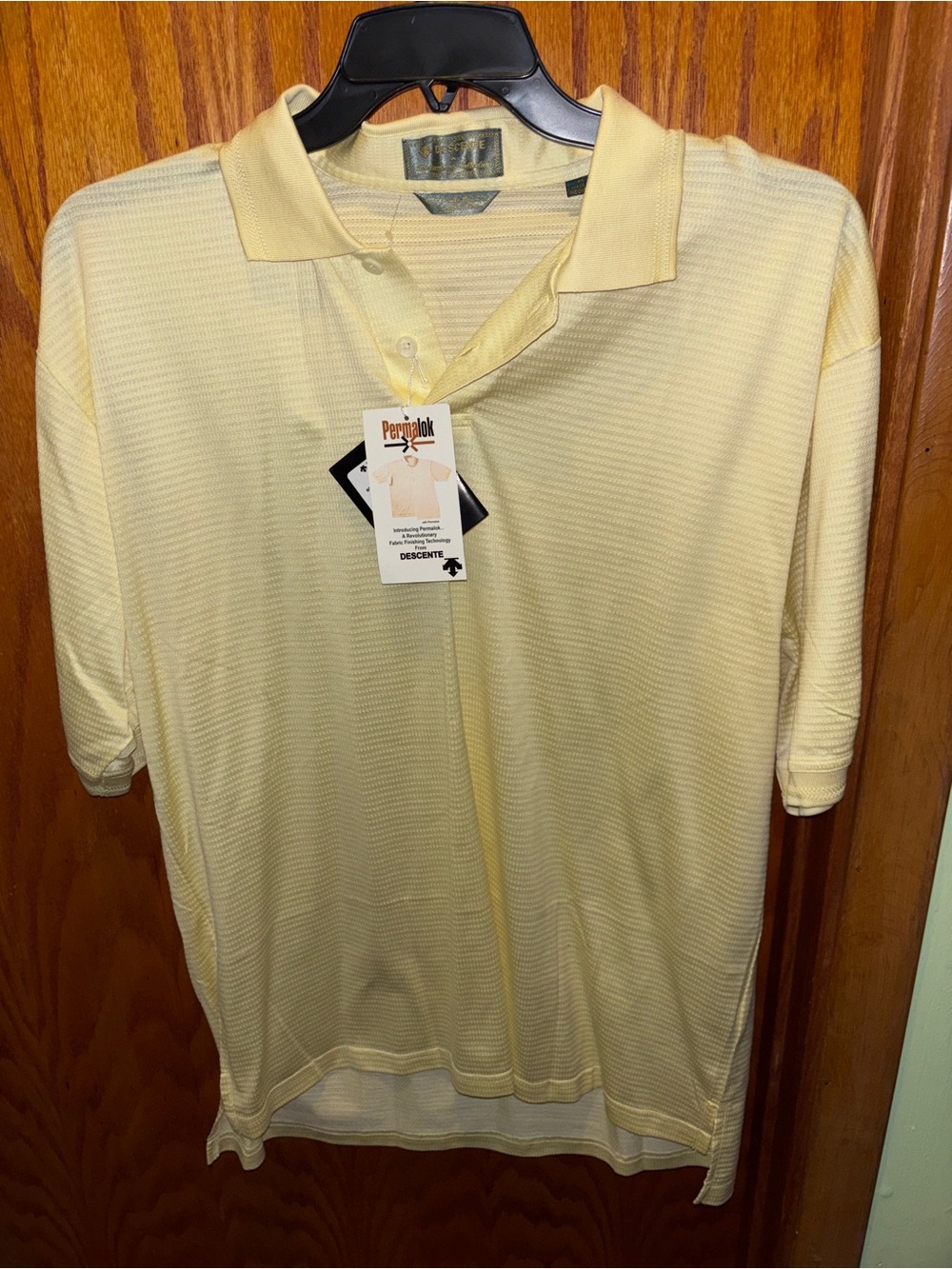 Descente Pale Yellow Men's Polo